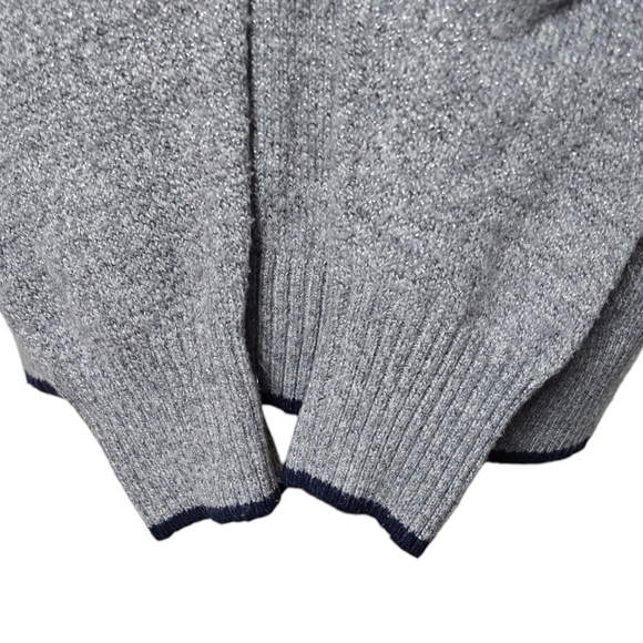 Holiday Time Puppy Dog Fair Pink Red Blue Gray Metallic Isle Metallic Sweater XL - Picture 5 of 8